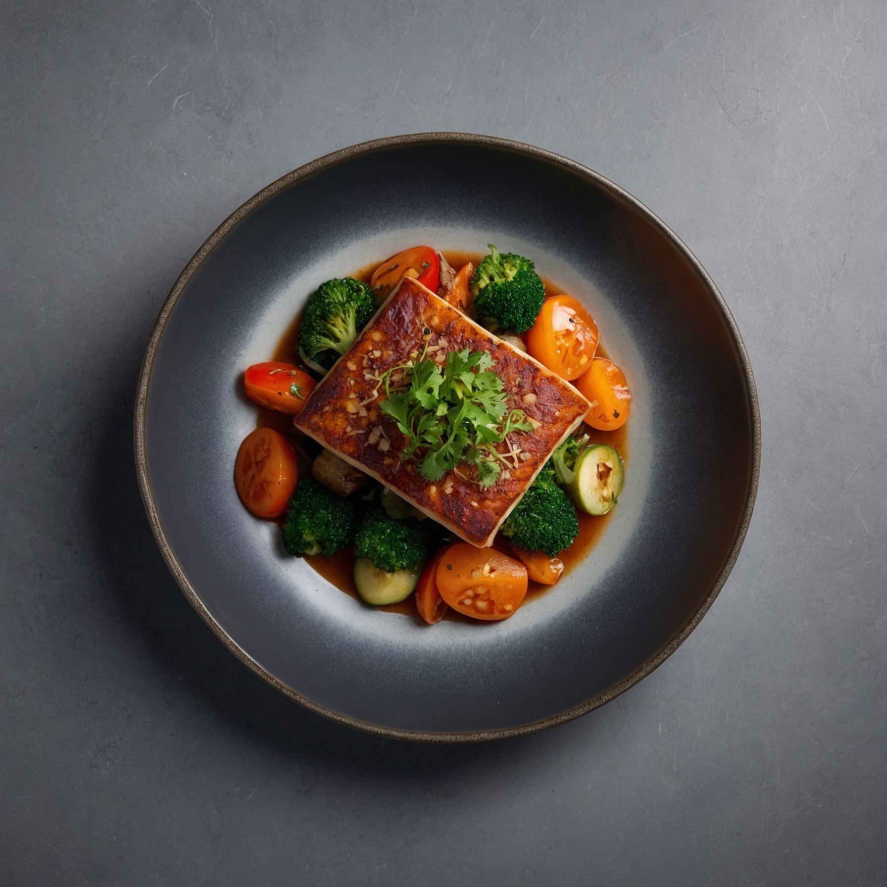 AI-generated meal plan visualization